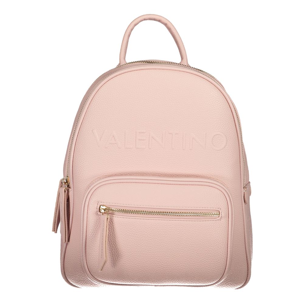 Mario Valentino Rosa Polyurethane Women Backpack | Regal Royce