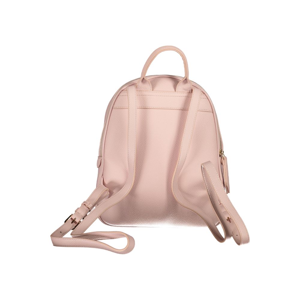 Mario Valentino Rosa Polyurethane Women Backpack | Regal Royce