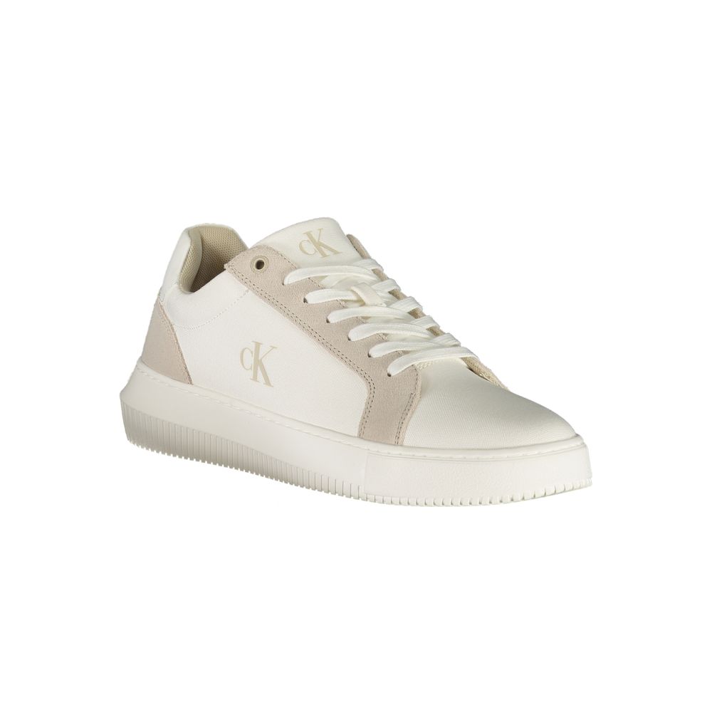 Calvin Klein White Polyurethane Men's Sneaker | Regal Royce