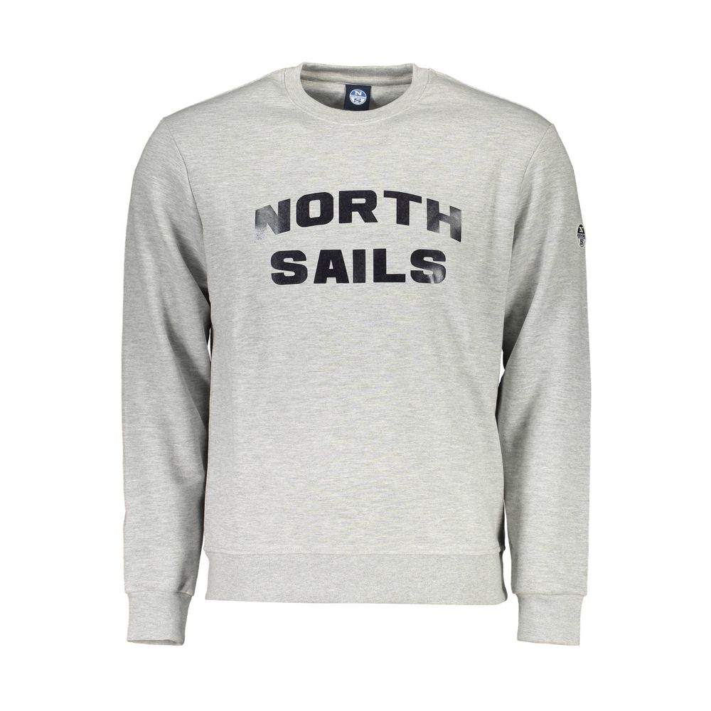North Sails Gray Cotton Men Sweater | Regal Royce