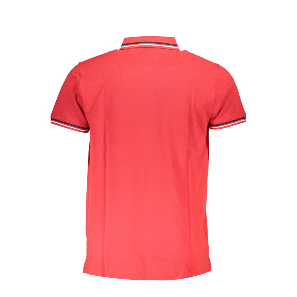 Cavalli Class Red Cotton Men Polo Shirt | Regal Royce