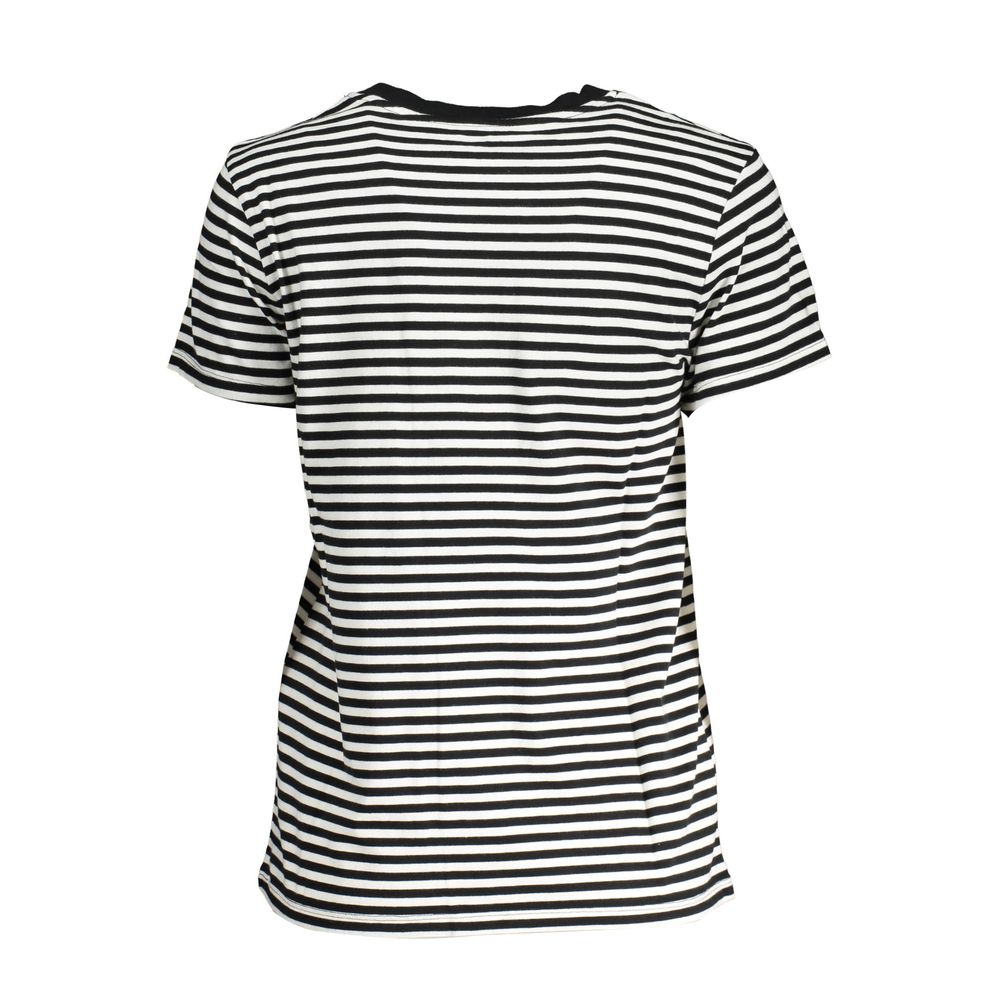 Levi's Black Cotton Women T-Shirt | Regal Royce