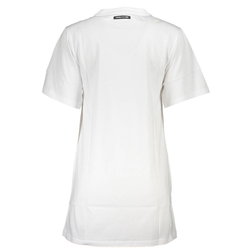 Cavalli Class White Cotton Women's Dress | Regal Royce