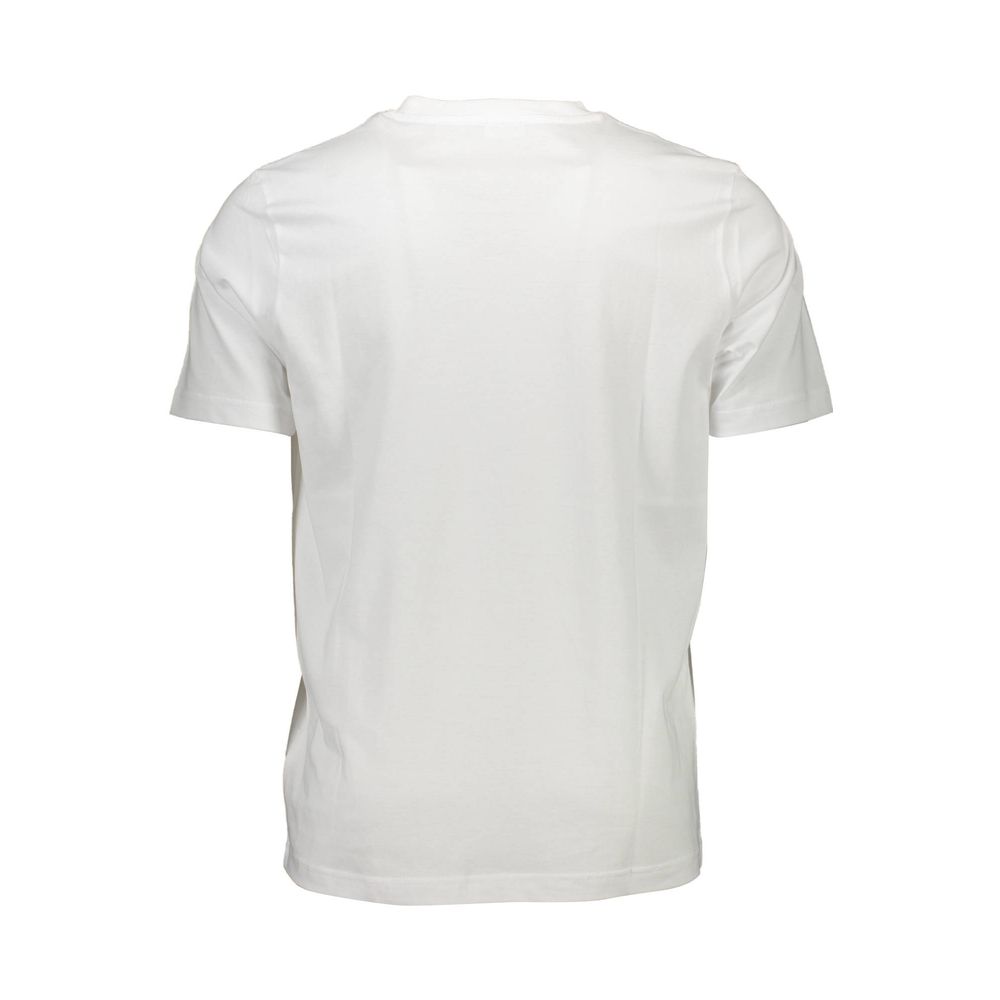 Diesel White Cotton Men T-Shirt | Regal Royce