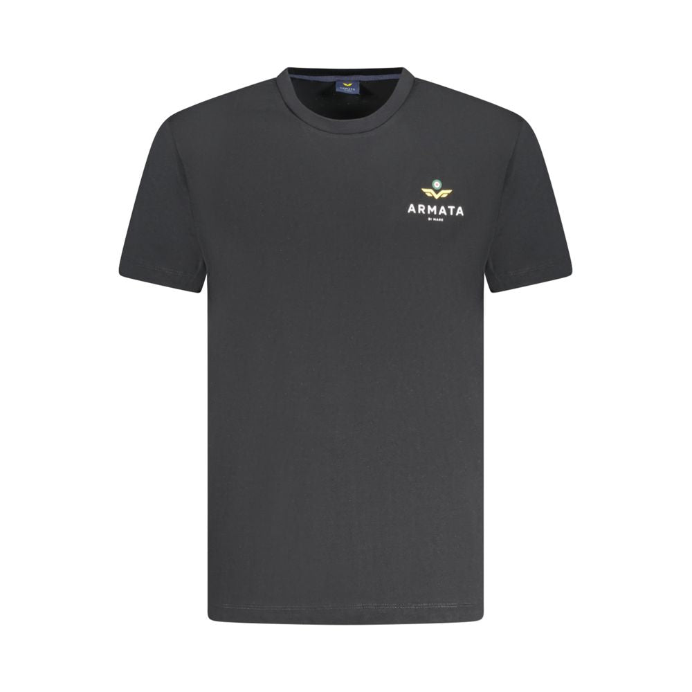 Armata Di Mare Black Cotton Men T-Shirt | Regal Royce