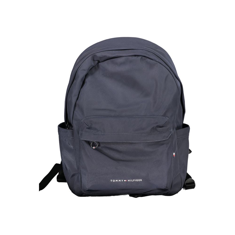 Tommy Hilfiger Blu Polyester Men Backpack | Regal Royce
