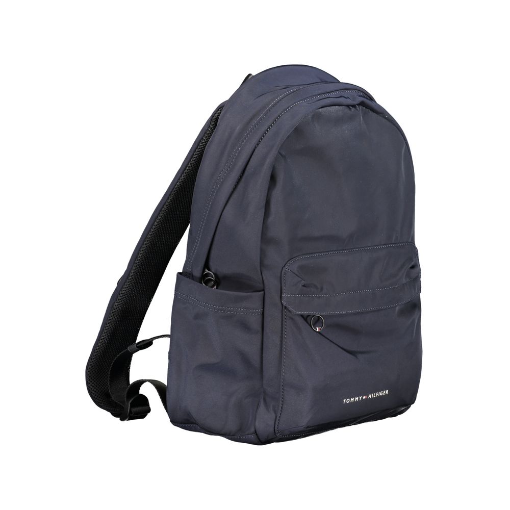 Tommy Hilfiger Blu Polyester Men Backpack | Regal Royce