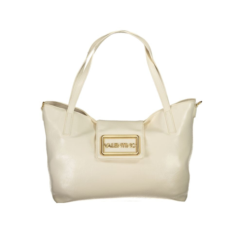 Mario Valentino Beige Polyurethane Womens Bag | Regal Royce