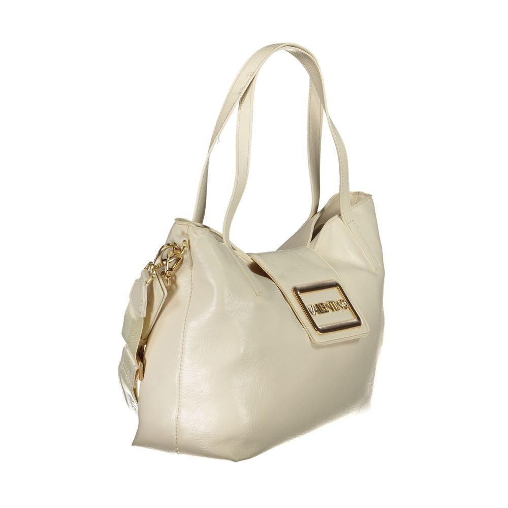 Mario Valentino Beige Polyurethane Womens Bag | Regal Royce