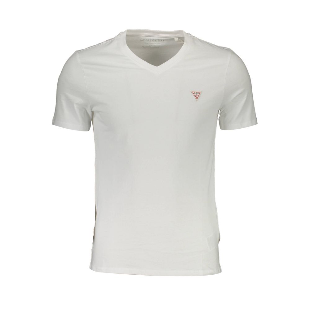 Guess Jeans White Organic Cotton Men's T-Shirt | Regal Royce