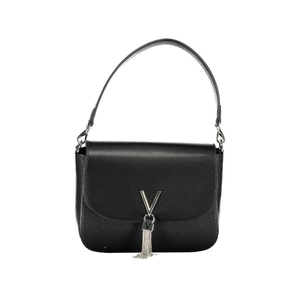 Mario Valentino Black Polyurethane Women Handbag | Regal Royce