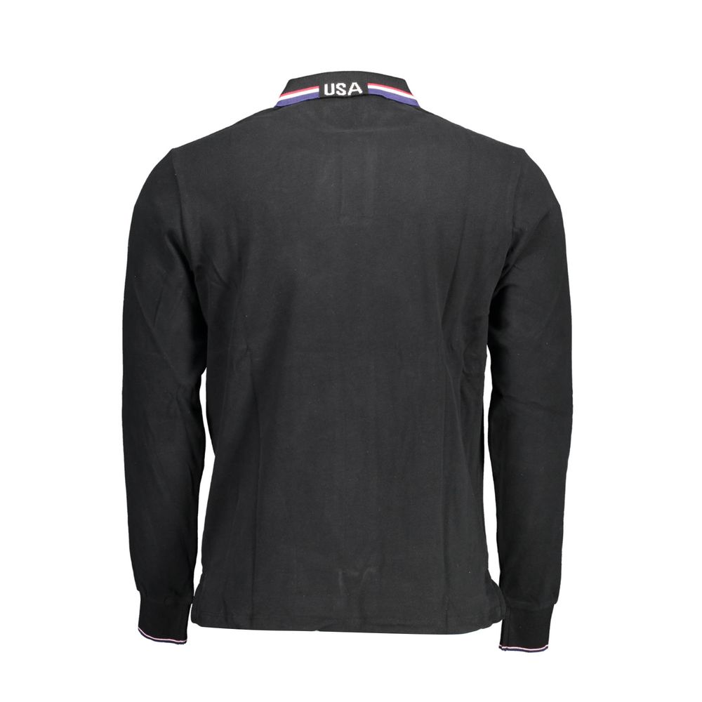 U.S. POLO ASSN. Black Cotton Men's Polo Shirt | Regal Royce