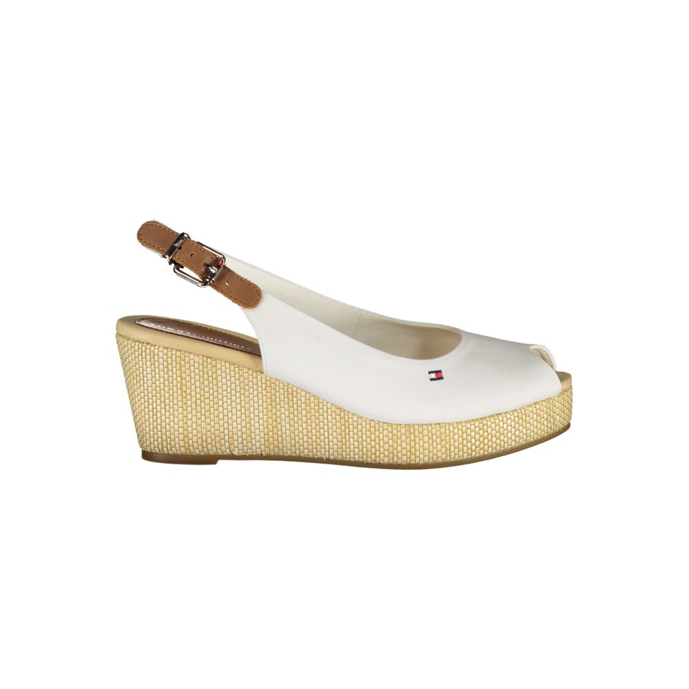 Tommy Hilfiger White Polyester Women Sandal | Regal Royce