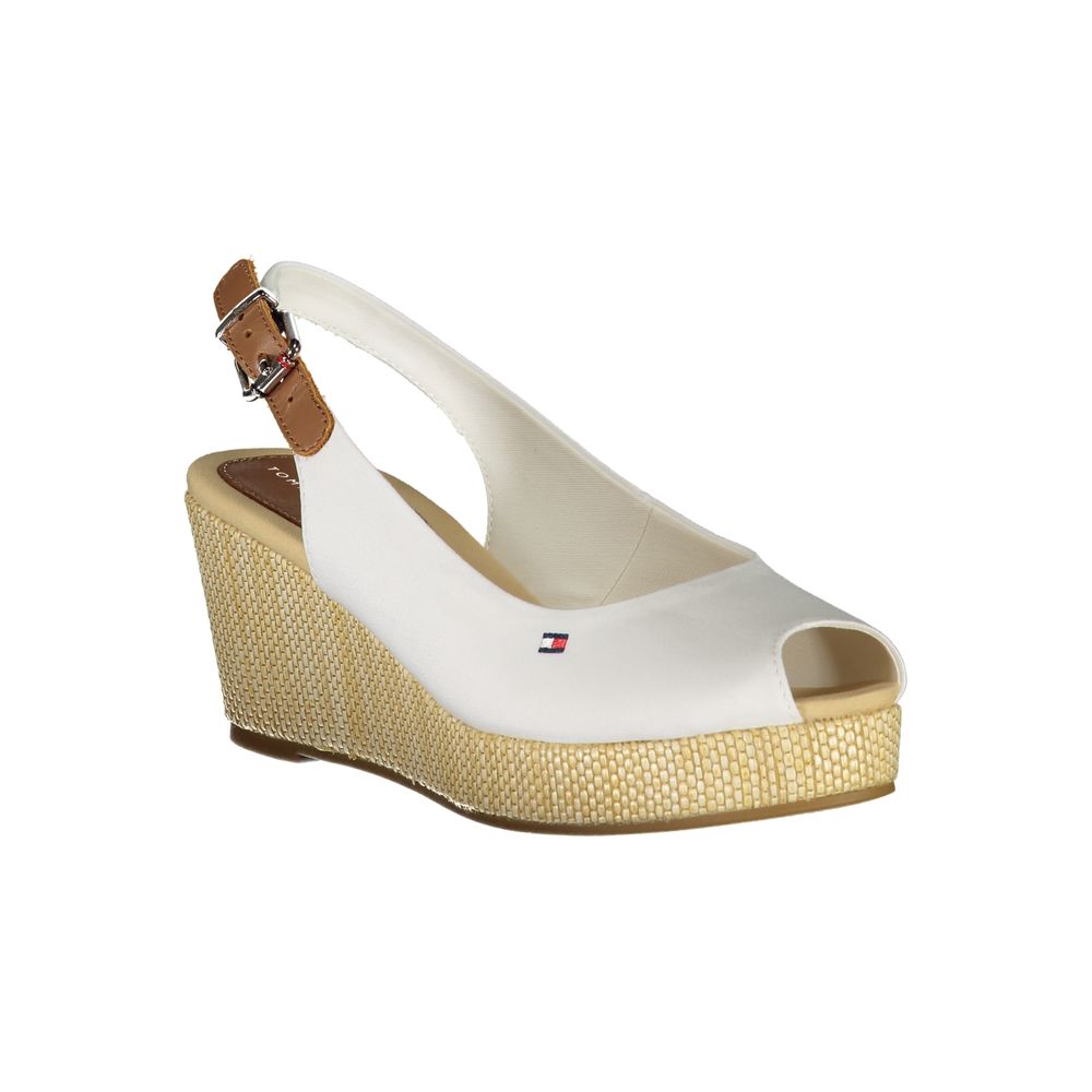 Tommy Hilfiger White Polyester Women Sandal | Regal Royce