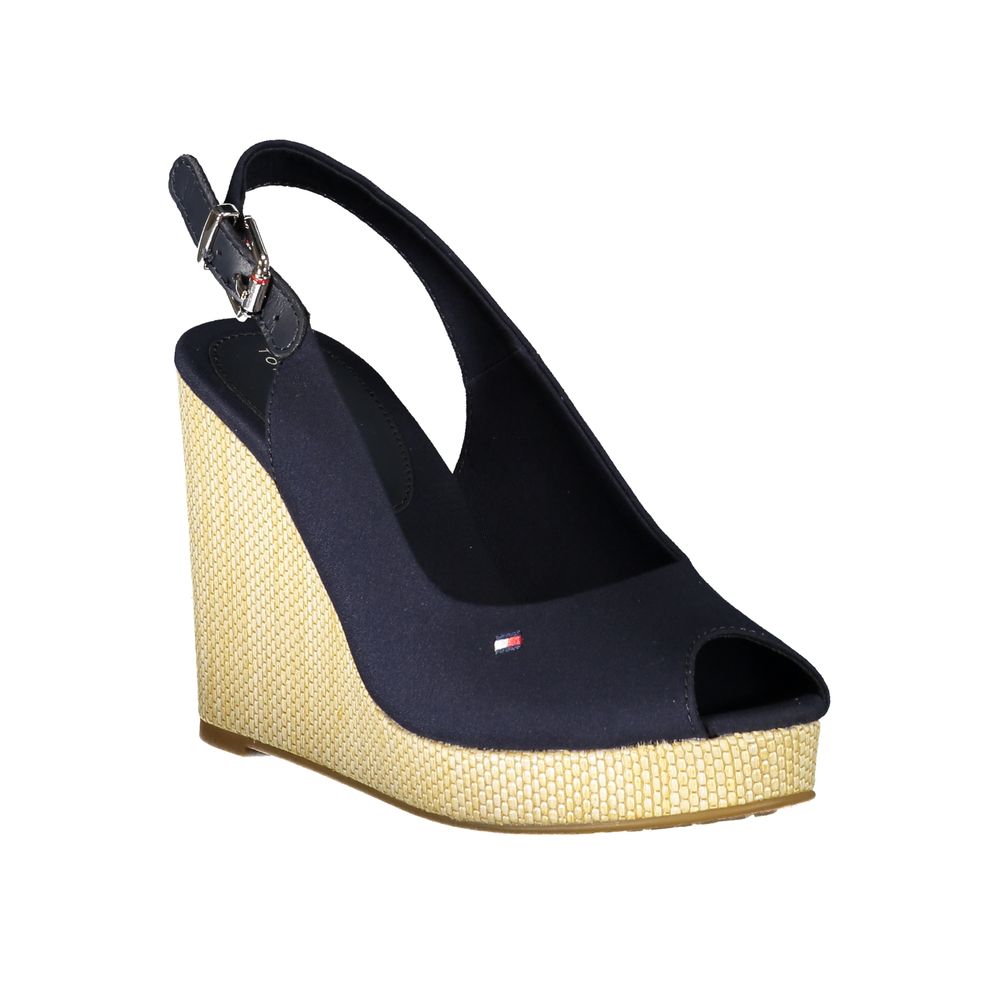 Tommy Hilfiger Blue Polyester Women's Wedge Sandal | Regal Royce