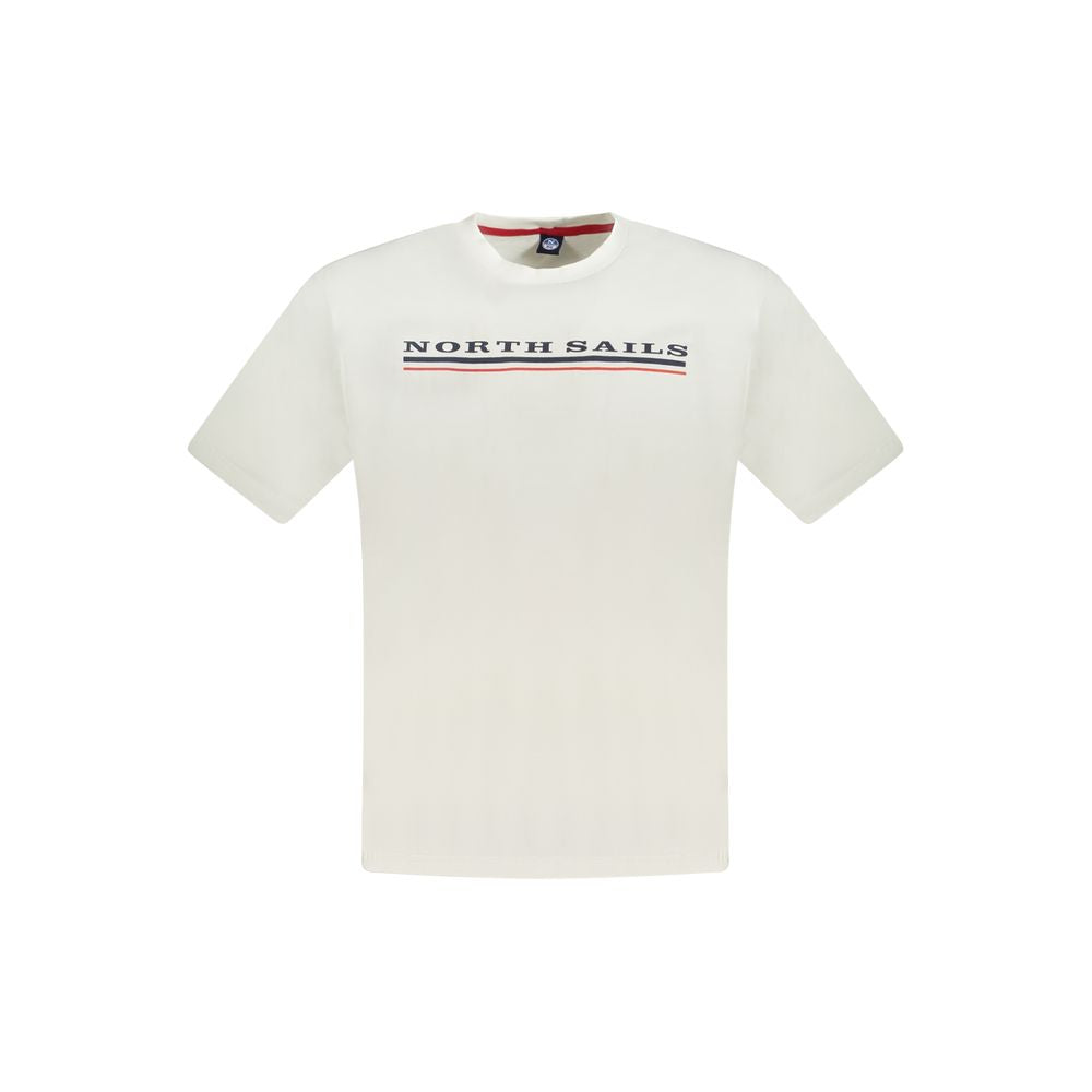 North Sails White Cotton Mens T-Shirt | Regal Royce