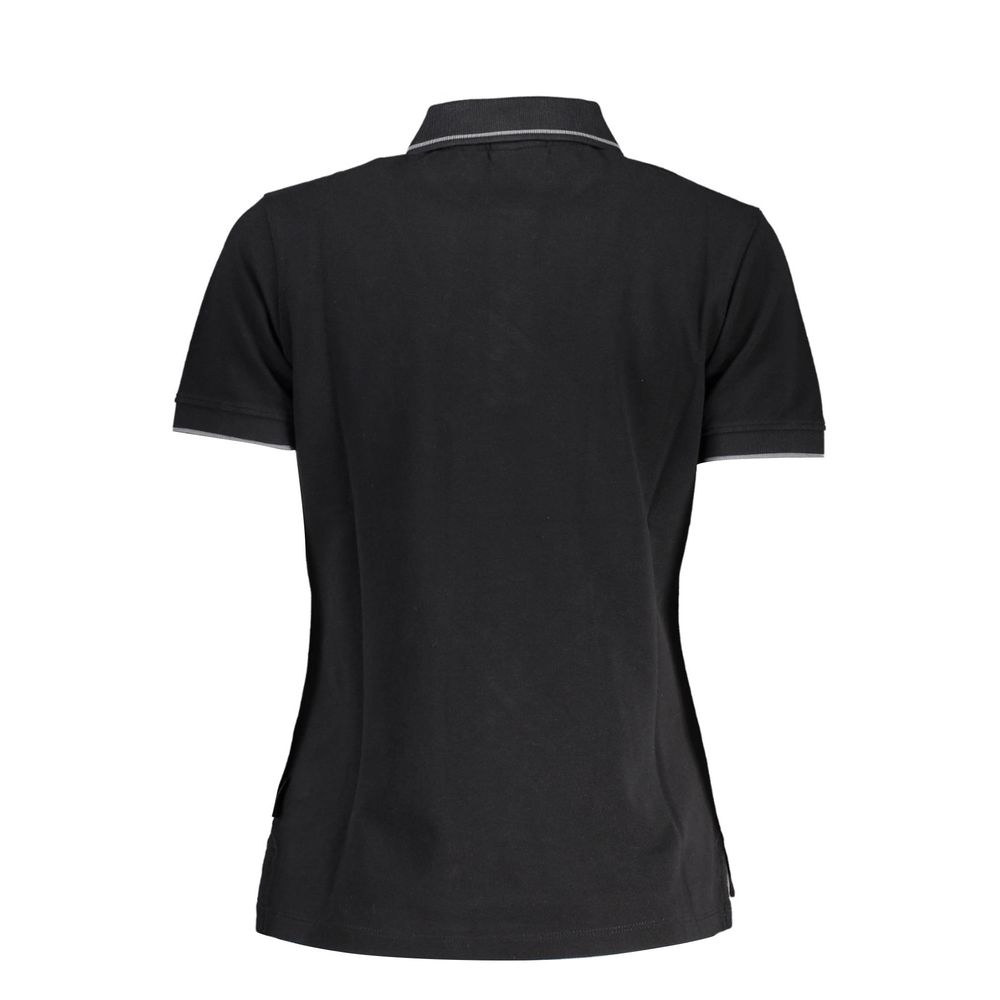 Napapijri Black Cotton Women Polo Shirt | Regal Royce