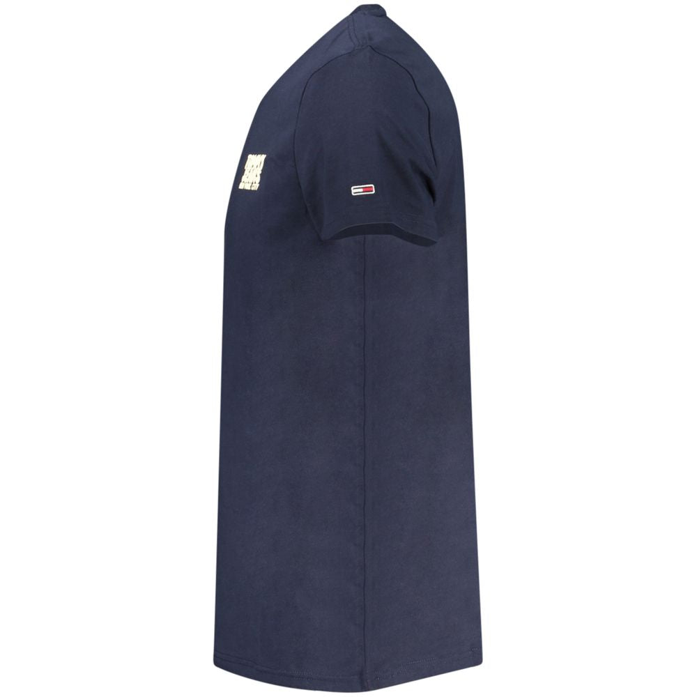 Tommy Hilfiger Blue Cotton Men T-Shirt | Regal Royce