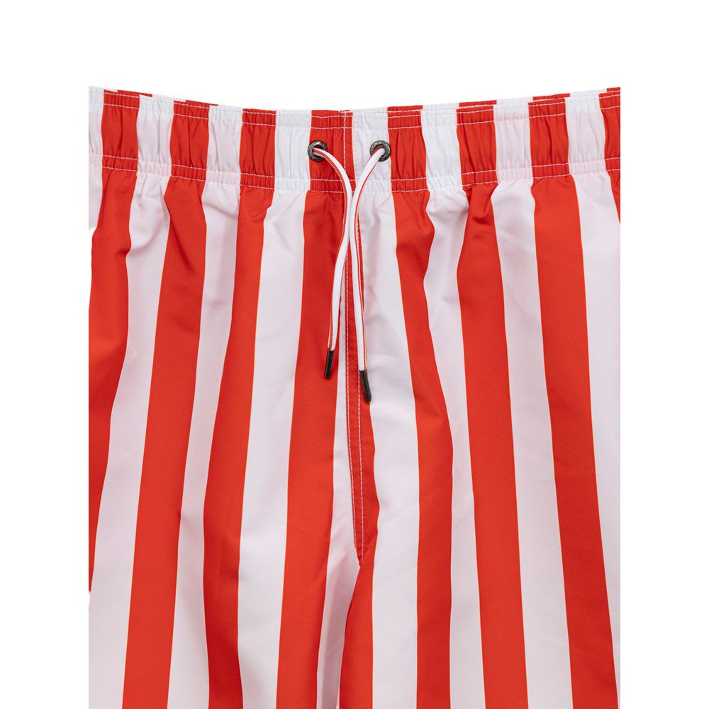 Emporio Armani Red Polyester Swim Shorts | Regal Royce