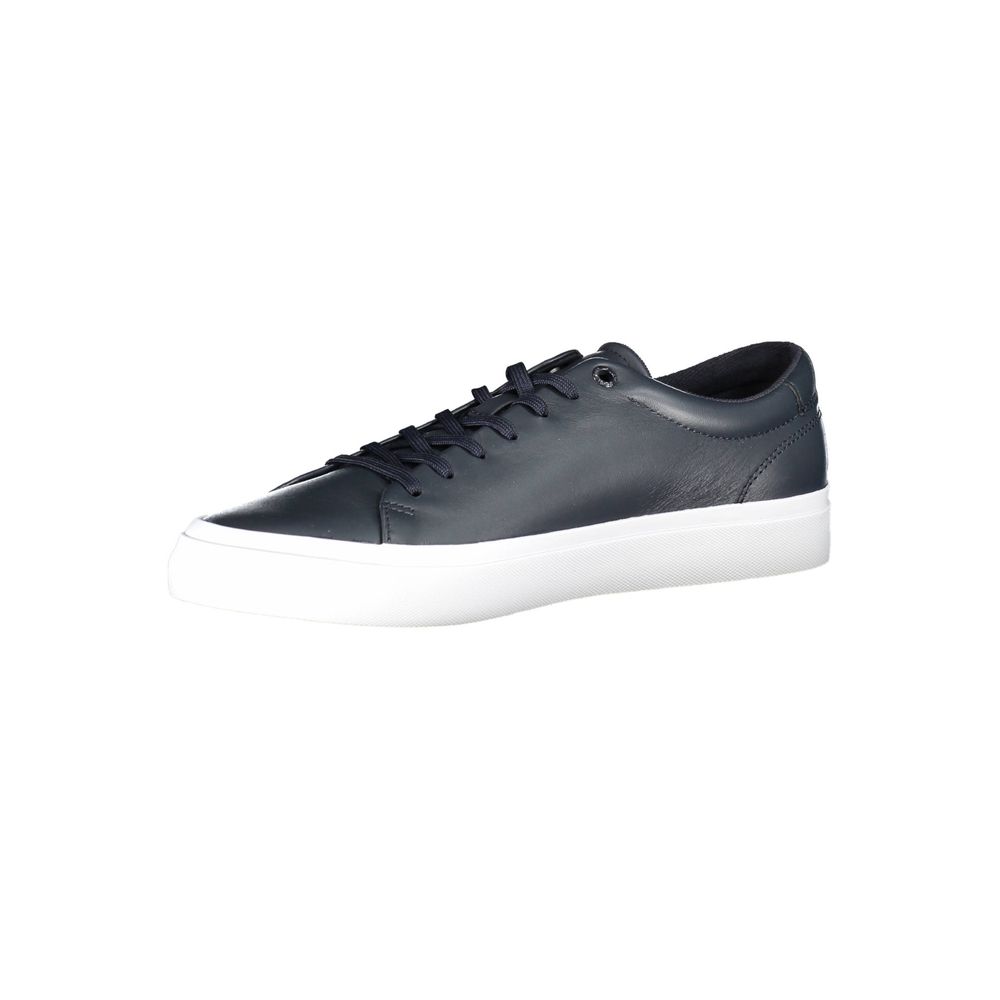 Tommy Hilfiger Blue Leather Men Sneaker | Regal Royce