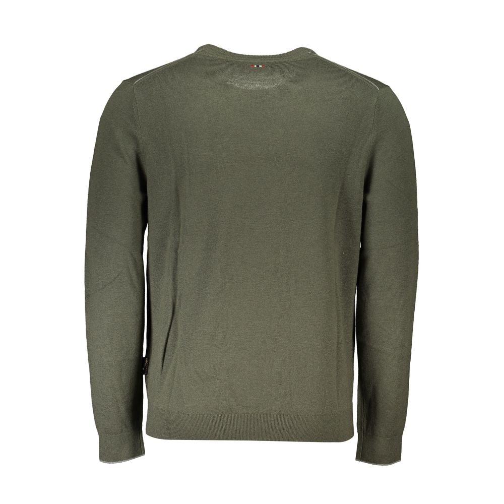 Napapijri Green Fabric Men Sweater | Regal Royce