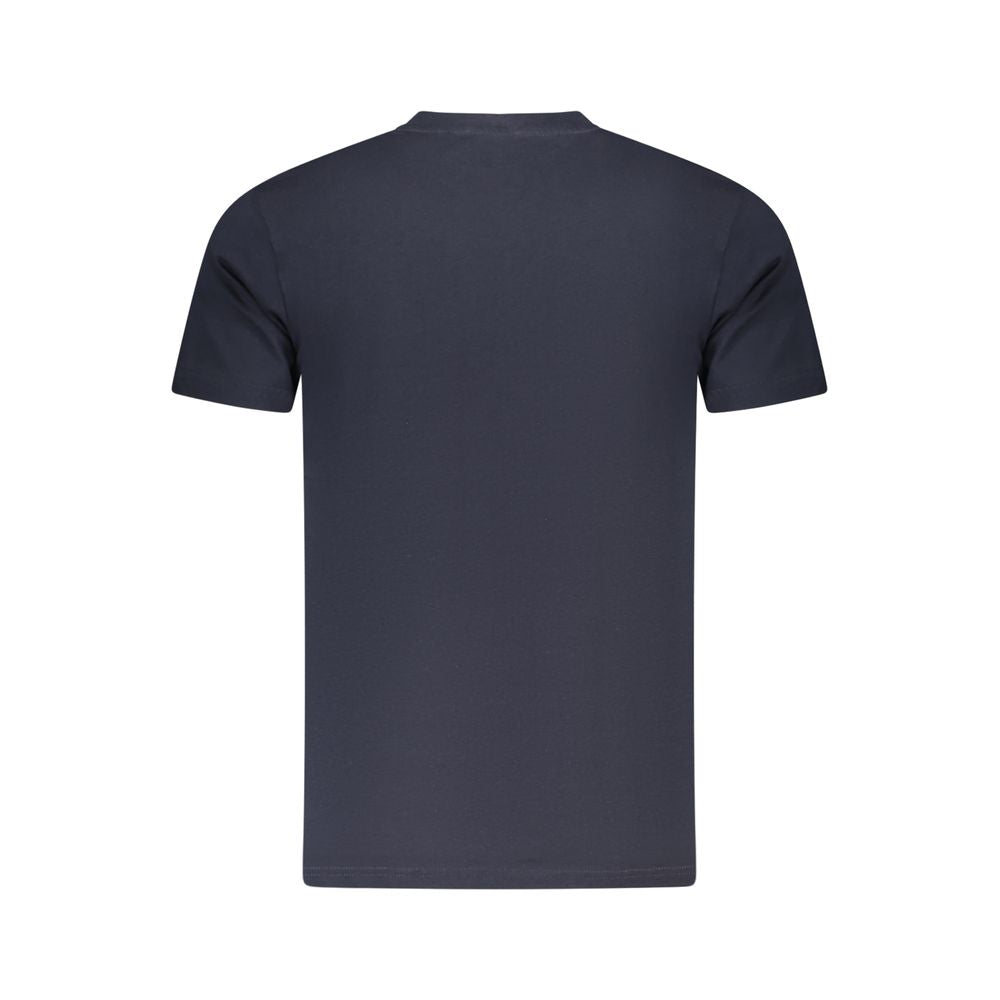 Cavalli Class Blue Cotton Men T-Shirt | Regal Royce