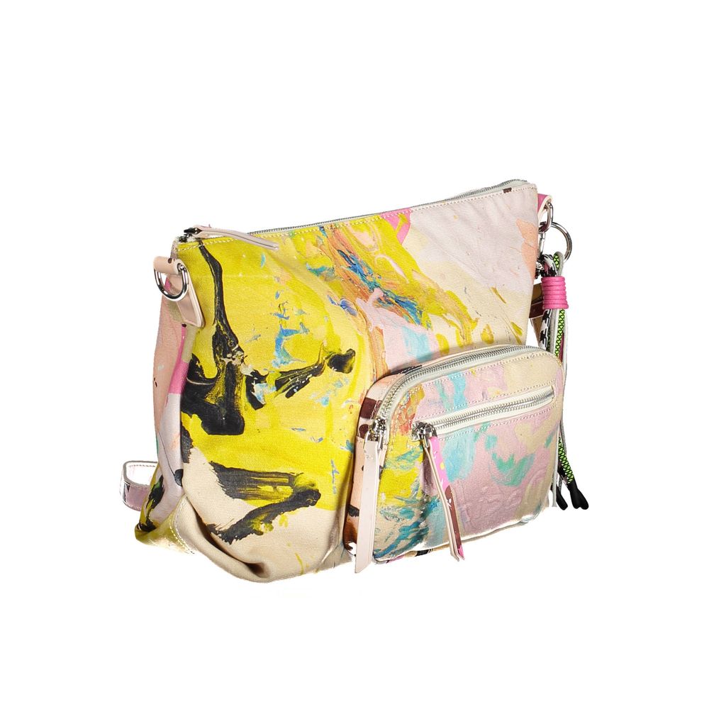 Desigual Bianco Polyester Woman Shoulder Bag | Regal Royce