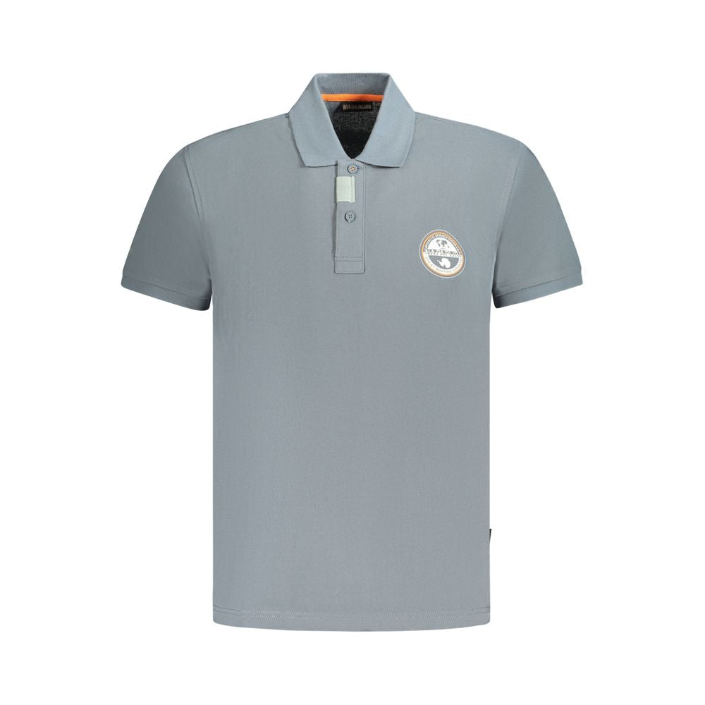 Napapijri Grigio Cotton Men Polo | Regal Royce