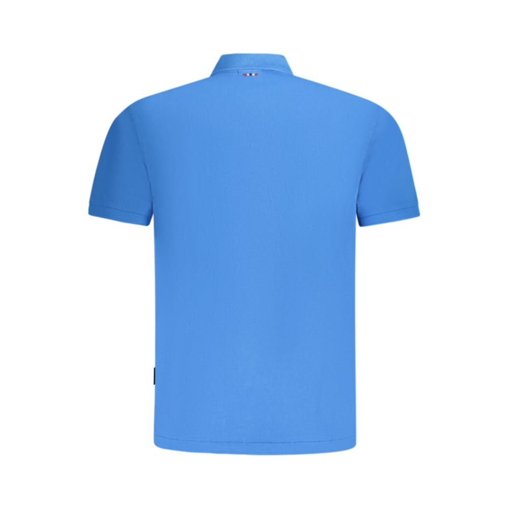 Napapijri Blue Cotton Men Polo | Regal Royce