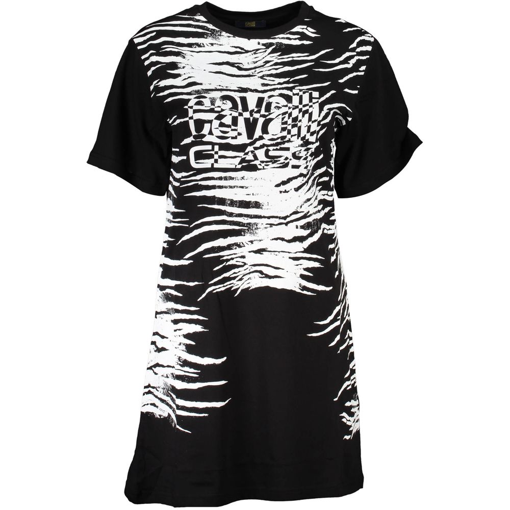 Cavalli Class Black Cotton Women Dress | Regal Royce
