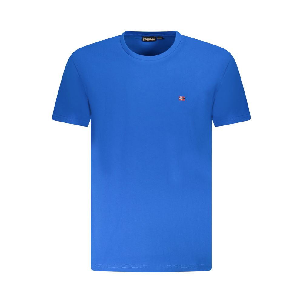 Napapijri Azzurro Cotton Men T-Shirt | Regal Royce