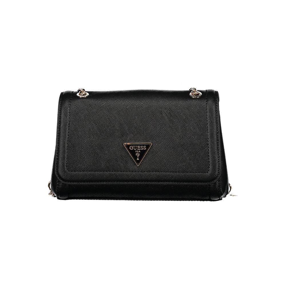 Guess Jeans Nero Poliuretano Womens Handbag | Regal Royce