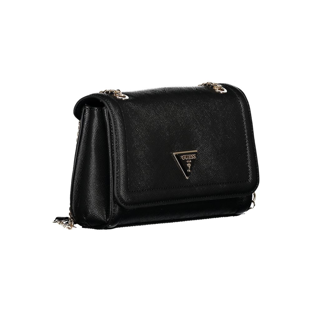 Guess Jeans Nero Poliuretano Womens Handbag | Regal Royce