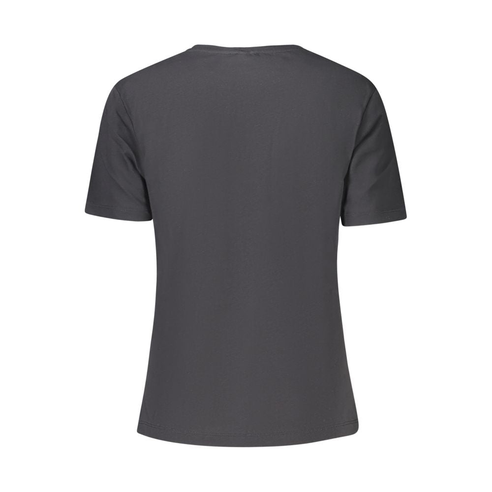 North Sails Black Cotton Women T-Shirt | Regal Royce