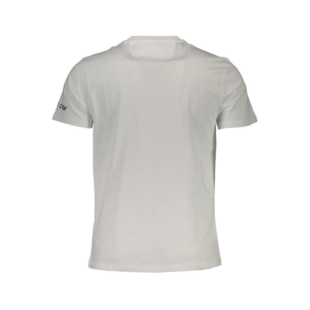 La Martina White Cotton Men T-Shirt | Regal Royce