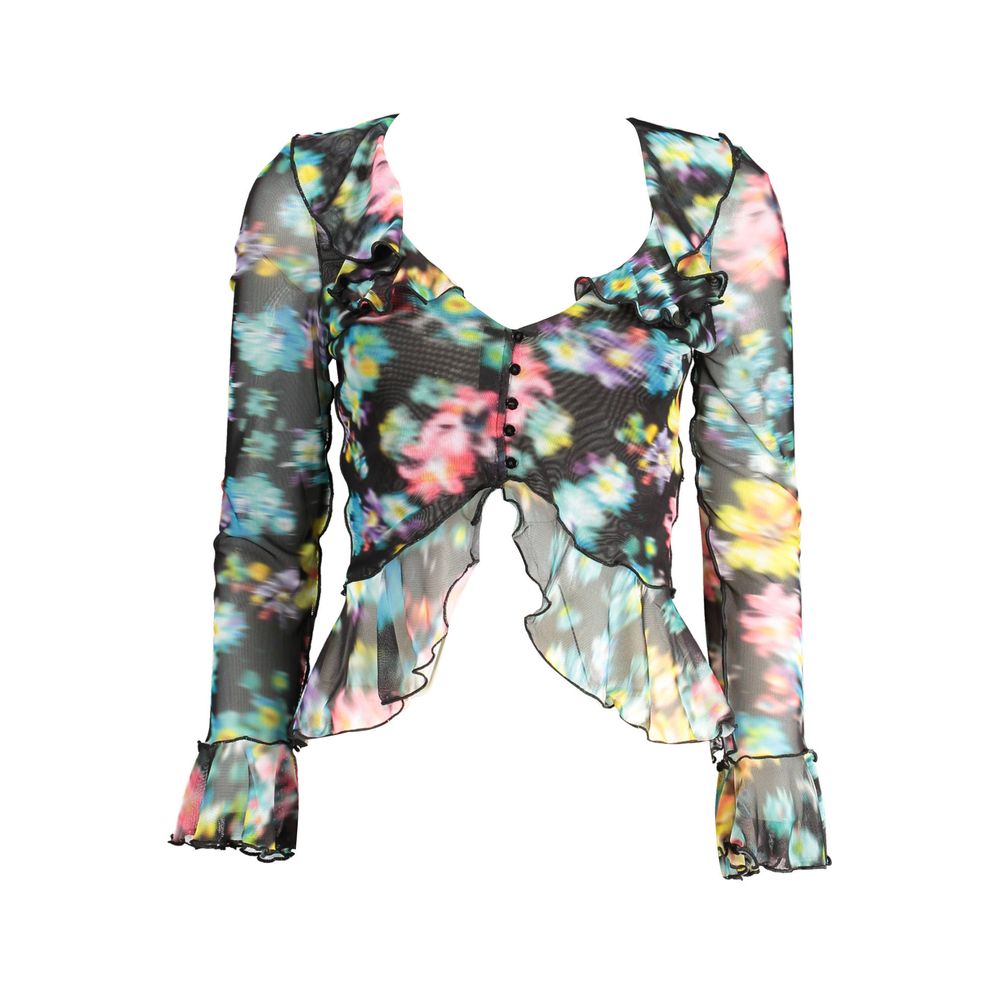 Desigual Black and Multicolor Polyester Shirt | Regal Royce