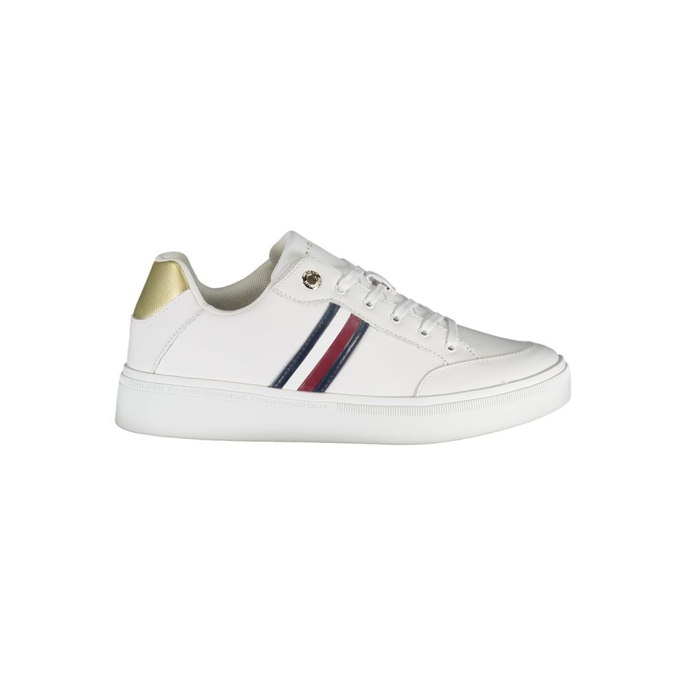 Tommy Hilfiger White Polyurethane Women Sneaker | Regal Royce