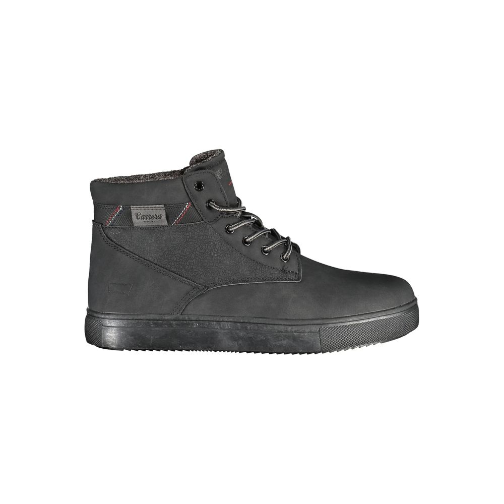 Carrera Black Polyurethane Men's Ankle Boot | Regal Royce