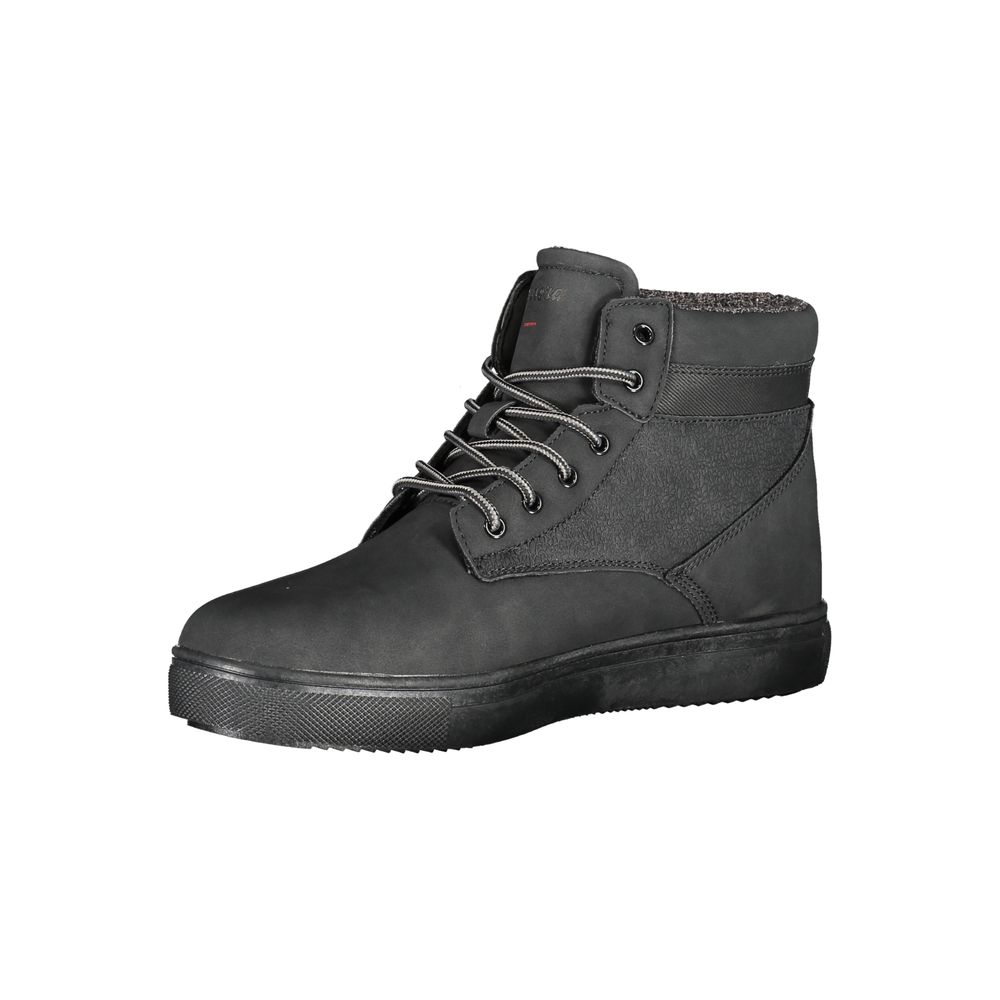 Carrera Black Polyurethane Men's Ankle Boot | Regal Royce