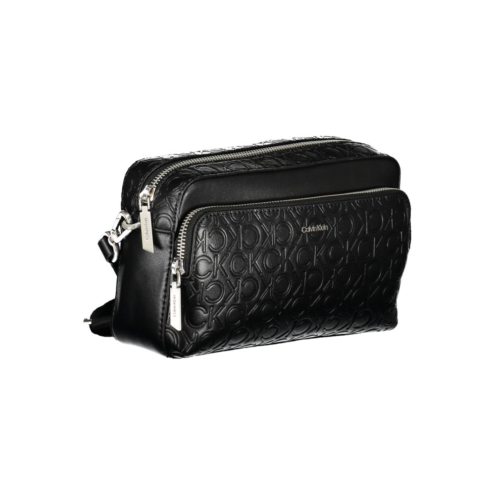 Calvin Klein Black Polyurethane Women's Shoulder Bag | Regal Royce