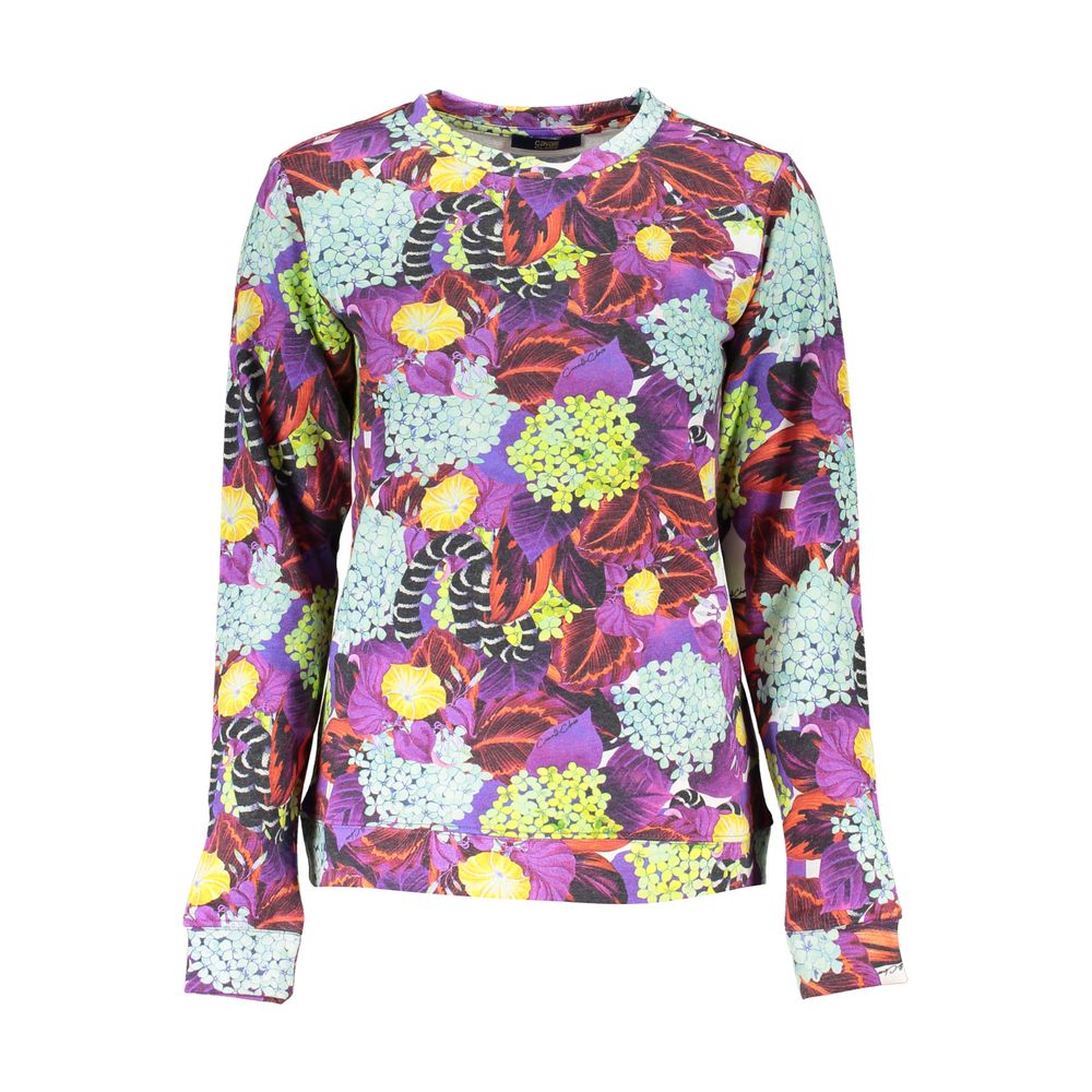 Cavalli Class Purple Cotton Women Sweater | Regal Royce