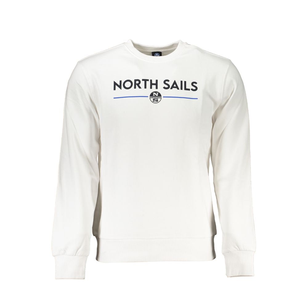 North Sails White Cotton Mens Sweatshirt | Regal Royce