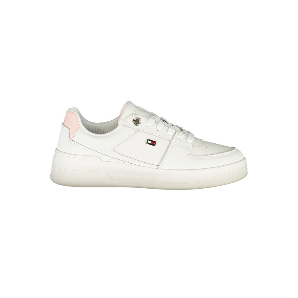 Tommy Hilfiger White Leather Women Sneaker | Regal Royce
