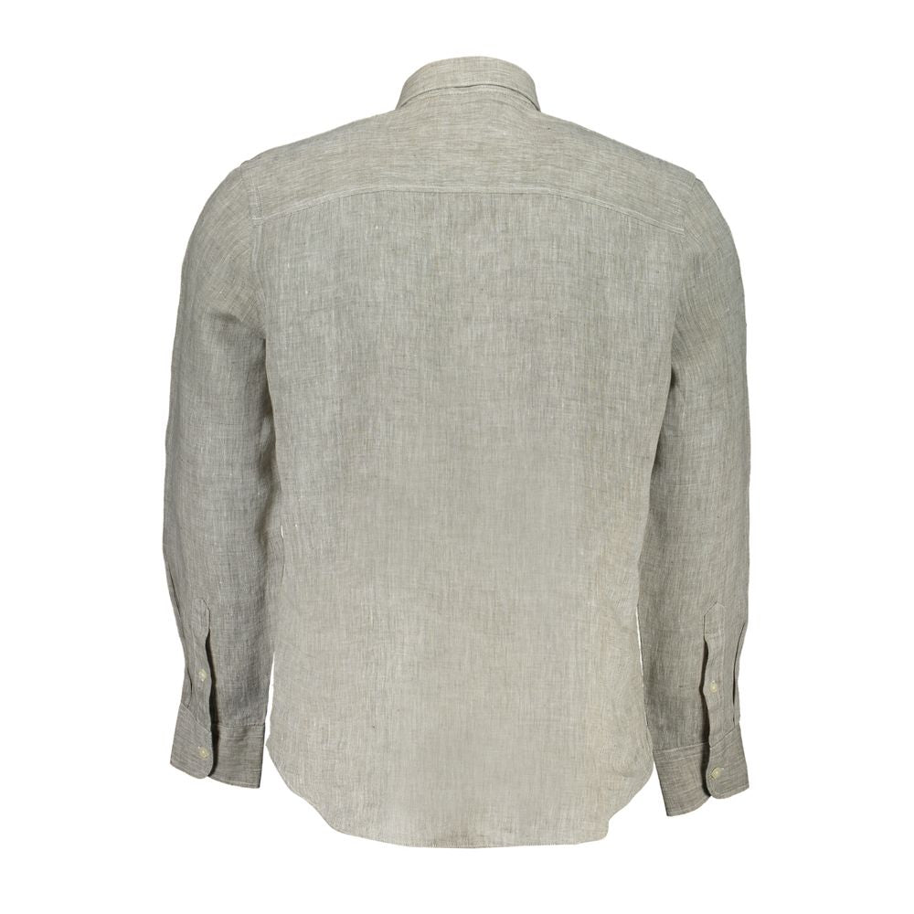 North Sails "Grigio Linen Men's Shirt with Italian Collar" | Regal Royce