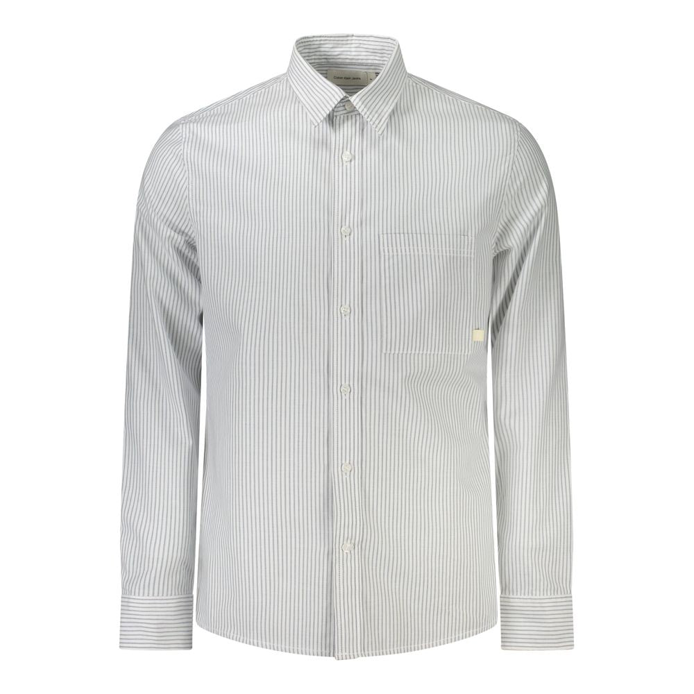 Calvin Klein Bianco Cotton Men's Shirt | Regal Royce