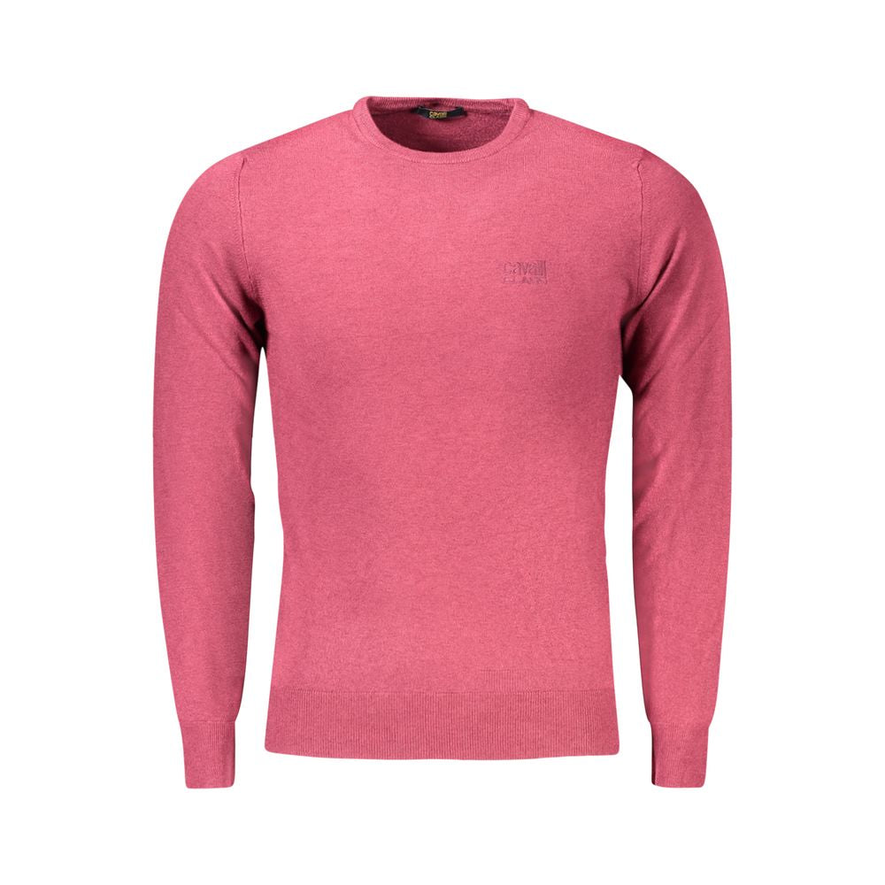 Cavalli Class Rosso Viscose Men Sweater | Regal Royce