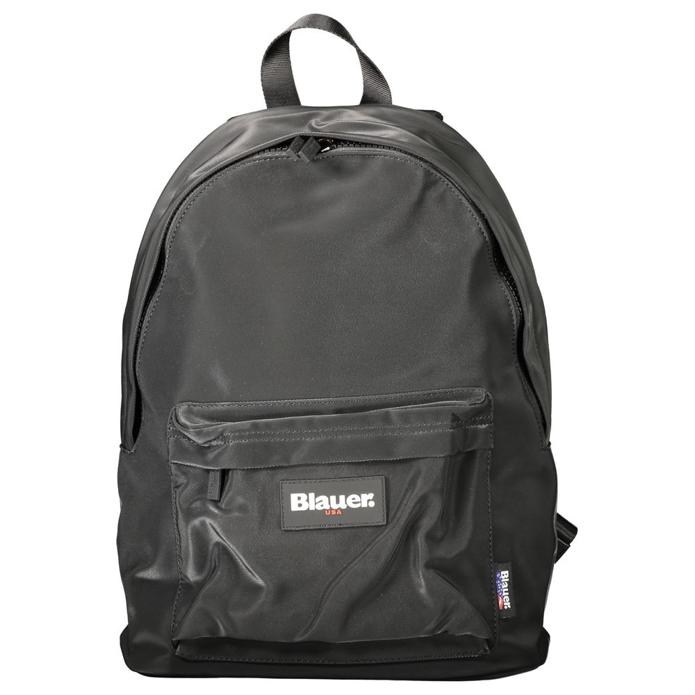 Blauer Black Polyester Men Backpack | Regal Royce