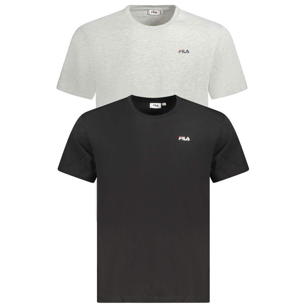Fila Black Organic Cotton Men's T-Shirt | Regal Royce