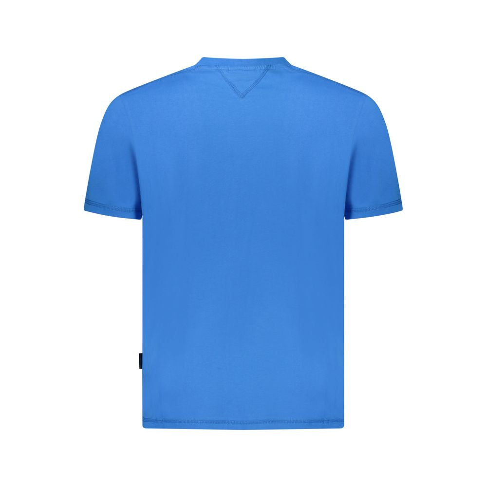 Napapijri Blue Cotton Men T-Shirt | Regal Royce