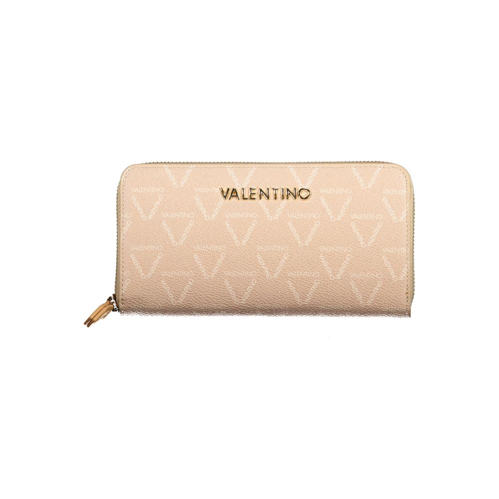 Mario Valentino Beige Polyurethane Women Wallet | Regal Royce